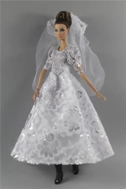 1 Set Doll Clothes 1:6 Scale Dress Outfit for 11.5 Inch 30cm Doll Many Style for Choice Gifts for Girls Doll Accessories #8