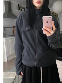 Chic Double-Sided Fleece Hooded Short Jacket Women's Loose Lazy Style Versatile Personality Top Winter New Arrival