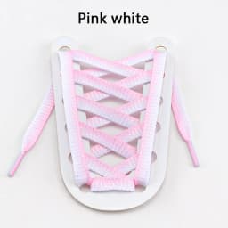 Metallic Shiny Gold Silver Shoelace Glitter White Shoelaces 1.2cm Width Shoe Laces Colorful Bright Silk Casual Laces for Sneaker