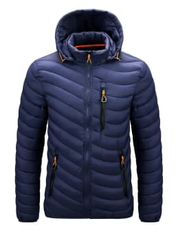 Warm Jacket Men Windbreaker 2024 New Spring Autumn Hooded Parkas Men's Fashion Casual Lightweight Cotton Padded Jacket Coat Male