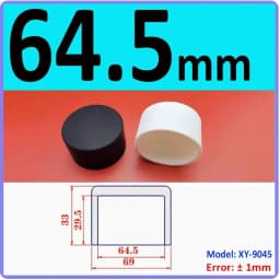 White Silicone Rubber Round End Cap Dust Seal Blanking End Stopper Protection Cover For Pipe Tube Furniture Pads 3mm-68.5mm