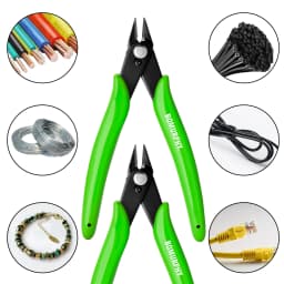 BOMURPHY 170 Model Flush Cutters Multi-color Precision Micro Side Cutting Pliers for Electronics Jewelry Model Kits