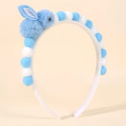 2Pcs Rabbit Fur Ball Headband Cute Rainbow Cartoon Unicorn Bow Hair Bands For Girls Children Kids Diadem Headdress Accessories