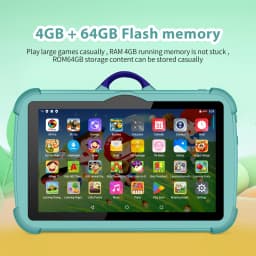 New 7 Inch Cartoon Kids Tablet Learning Education Games Tablets Quad Core 4GB RAM 64GB ROM Dual Cameras Children's Gifts