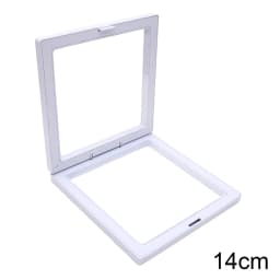 5Pcs 3D Floating Frame Jewelry Display Stand Shadow Box Ring Pendant Holder Stone Presentation Case Gift Box