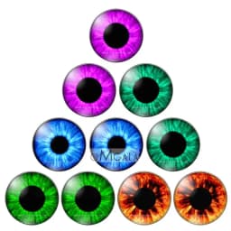 Glass eyes cabochons Round 8MM-30MM Round Dome Dragon Eye Dragon Cat Eye Toys DIY Jewelry Accessory MIX Pupil Eye Cameo
