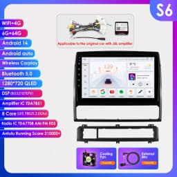 Hizpo Android 14 DSP RDS Carplay 4G WIFI BT GPS Head Unit For Toyota Tacoma 2 HILUX 2005-2015 Car Radio Multimedia Video No DVD