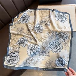 2025 New Yellow Lemon Print Square Silk Scarf for Women 70*70cm Neck Ties Fashion Decorate Neckerchief Female Hijab Bag Ribbions