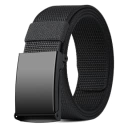 Men Female Belts Military Nylon Adjustable Belt Men Outdoor Travel Tactical Waist Belt with Plastic Buckle for Pants
