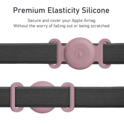 Soft Silicone Case With Keychain For Apple Airtag Dog Cat Collar Anti-Scratch Protective Cover For Air tag Luggage Backpacks