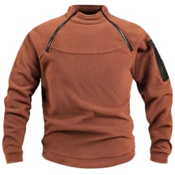Outdoor Men's TacticalFleece Jacket Clothes Warm Zippers Pullover Men Windproof Coat Thermal Hiking Sweatshirt