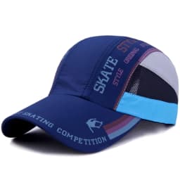 Summer Colorful Printed Mesh Quick-Dry Baseball Cap, Lightweight Breathable Outdoor Sun Hat for Marathon Running