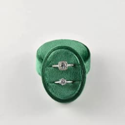 Multi-Colors Oval Ring Box Luxury Jewelry Packaging Display Wedding Rings Holder Earrings Holder