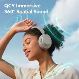QCY H3S Over Ear Headphone Hi-Res LDAC Spatial Sound Headset H3S -56dB Adaptive ANC Wireless Earphone Bluetooth 6.0 102Hrs