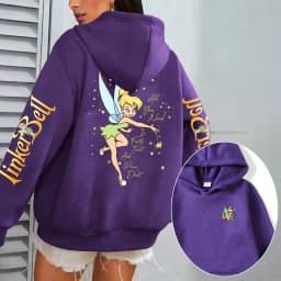 Tinker Bell Anime Men Cartoon Hoodie Women Pullover Tops Outdoor New Fashion Autumn Spring Couple Sweatshirts Clothes