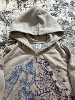 Jojo Bizarre Adventure Silver Chariot Zip Up Hoodies Women Y2k Oversized Hoodie Hip Hop Couples Harajuku Street Men Sweatshirt