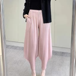2026 Miyake Leisure Hundred Pleated Harem Pants Summer New Wide-legged Bunched Leg Pants Thin Section Sports and Leisure Women's