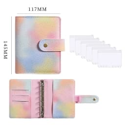 2023 New A7 Budget Binder Cash Envelopes for Money Saving Organizer with Zipper Pockets, Budget Sheets and Self-adhesive Labels
