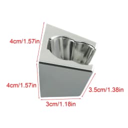 Adjustable Bathroom Shower Handset Holder Head Chrome Wall Mount Shower Mounting Brackets Silver Bathroom Accessories