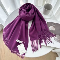 VISROVER 32 colorway Solid Winter Scarf For Women Fashion Female Shawl Cashmere Handfeeling Winter Wrap Warm Autumn Hijab Gift