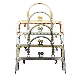 Vintage Pattern Purse Frame Kiss Clasp Purse Clasp Frame Bag Kiss Clasp Lock Bag Frame Buckle Bag Hardware Bag Clasps Accessory