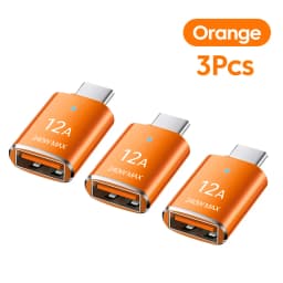 12A USB 3.0 To Type C Adapter LED OTG USB C Male to USB A Female Connector For iPhone 15 Tablet Notebook Android Phones Adapter