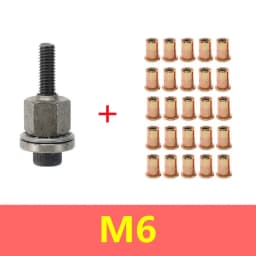 Manual Rivet Nut Tool with 50Pcs Rivnuts, M3 M4 M5 M6 M8 M10 Hand Threaded Insert Gun Kit for Aluminum Steel Metal Repair