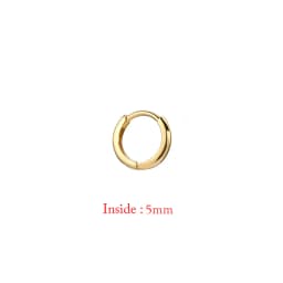 Single Minimal Gold Color Tiny Cartilage Hoop Earrings Glossy Earring Piercing Accessory Trendy Small Huggie Women Hoops For Men