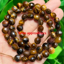 Various Styles Natural Yellow Tiger Eye Stone Beads Irregular Rondelle Column Spacer Bead for Jewelry DIY Making Bracelet Crafts