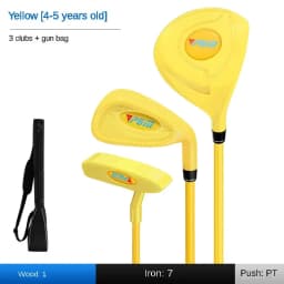 PGM Golf Club Set Boy Girl Beginner's Golf Training Wood Iron Swing Putter Bag Gift JRTG011