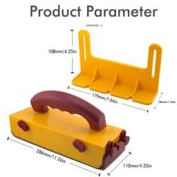 Push Block for Table Saws Router Tables Band Saws Jointers Table Saw Push Block Cuts Safe for Widgets Difficult Cut ThinRips Cut