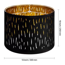 SucceBuy Drum Lamp Shade Medium Drum Linen Lampshade Replacement Lamp Shade for Table Lamps Floor Lamps Pendant Lights