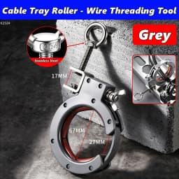 Cable Tray Roller Pulley Wire Guide Threading Tool Bottom Hung Mount Time Saving Wiring Aid Fixation Construction Auxiliary Tool