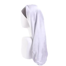 Elastic Wide Edge Long Satin Bonnet Sleep Hats Wrap Night Cap Care Women Men Unisex Extra Large For Natural Curly Loose Hair