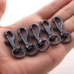 5pcs Metal Swivel Lanyard Snap Hook, Key Chain Swivel Hook Lobster Claw Clasp