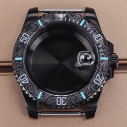 PVD Black NH35 40mm Men's Watch Case Sapphire For SUB Seiko NH35 NH36 NH38 NH34 Miyota 8215 ETA 2824 Movement Yacht-Master 20ATM