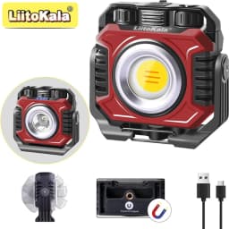 LiitoKala LF-786 Work lights+26650 5000mAh Battery COB 1500ML TG3 600ML Type-C charger USB output