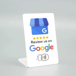 Review Us On Yelp Digital NFC Stand Display - Smart Tap Card for Reputation Management