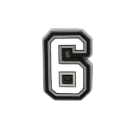 1 Piece Charms Decorations Numbers 0 To 9 Shoe Accessories Black White Pvc Ornament Pins Friend's Holiday Party Gift