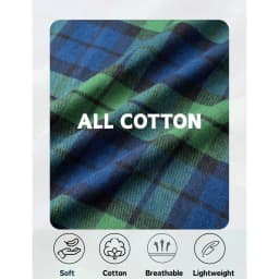 MAGCOMSEN Men's Cotton Flannel Shacket Plaid Shirt Long Sleeve Corduroy Collar 2 Chest Pockets Casual Work Overshirt Outdoor