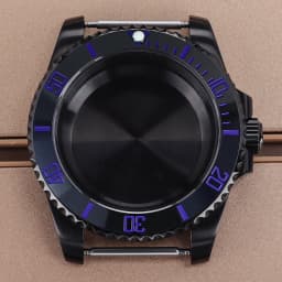 PVD Black NH35 40mm Men's Watch Case Sapphire For SUB Seiko NH35 NH36 NH38 NH34 Miyota 8215 ETA 2824 Movement Yacht-Master 20ATM