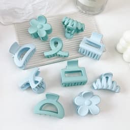 10Pcs Mutlicolor Small Hair Claw Clips Cute Flower Non Slip Jaw Clips 5 Style Banana Clips Hair Accessories for Women Girls