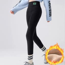 Women's Fleece Lined Leggings Thermal Winter Warm Thick Tights High Waisted Warm Skinny Pants For Cold Weather
