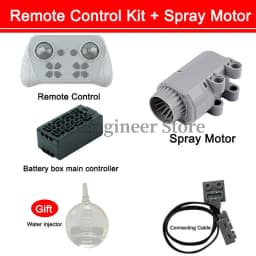 1000mAh 8 Way Remote Programmable APP Control Kit Rechargeable Battery Box Power Functions Motor Building Blocks Set Car Modify