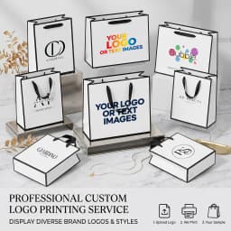 CYDZBYOL 10 Pcs Custom Logo Packaging For Small Businesses Valentines Day Gift Luxury Bag Wedding Birthday Packge Bag Custom