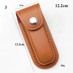 Multitool Leather Pouch Foldable Knife Sheath Fixed Blade Scabbard Holster Belt Loop Clip Case Holder Outdoor Waist Bag