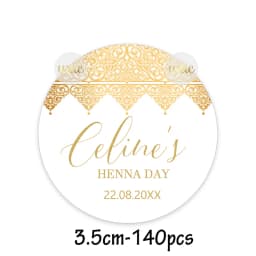 Custom Henna Water Bottle Labels Stickers Self Adhesive Candy Wrap Bridal Shower Decor Personalized Text