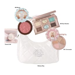Flower Knows Makeup Set Swan Ballet Concealer Palette Embossed Blusher Shine Lipstick Kit With Bag THE SWEETIE BEAR Bunny Garden