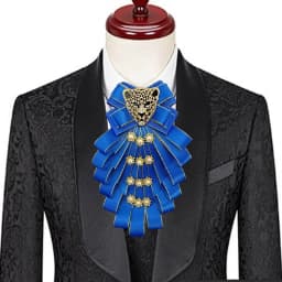 Men's Bow Tie Original Design Rhinestone Leopard Head Brooch Handmade Jewelry Gifts for Men Women High-end Wedding Collar Flower