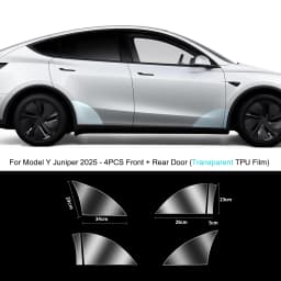 For Tesla Model Y Juniper 2027 Front Door Corner Anti-Scratch Film Rear Door Protective Films Invisible Car Clothing TPU Film